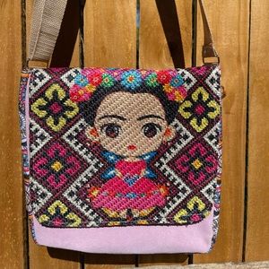 Frida Kahlo Suede Bag